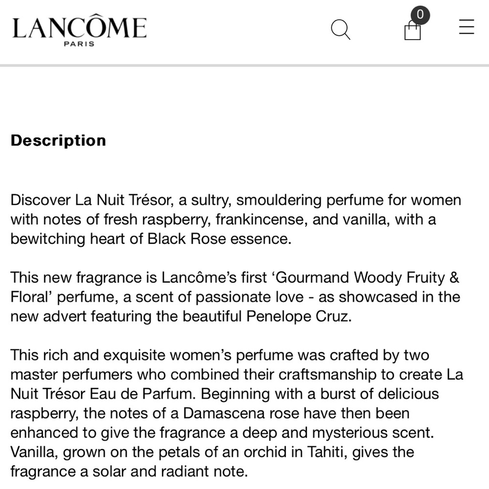 Lancome Tresor La Nuit Perfume 1.0 oz - Picture 4 of 8